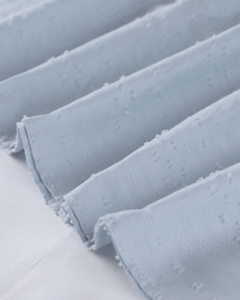 Chloé – Leichtes Strandkleid mit V-Ausschnitt und 3/4-Ärmeln