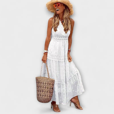 Lola - Bohemian Lace Maxi Dress