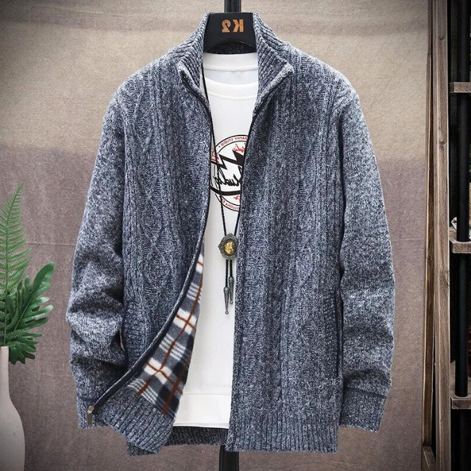 Genialer Winter-Strickjacke für Männer