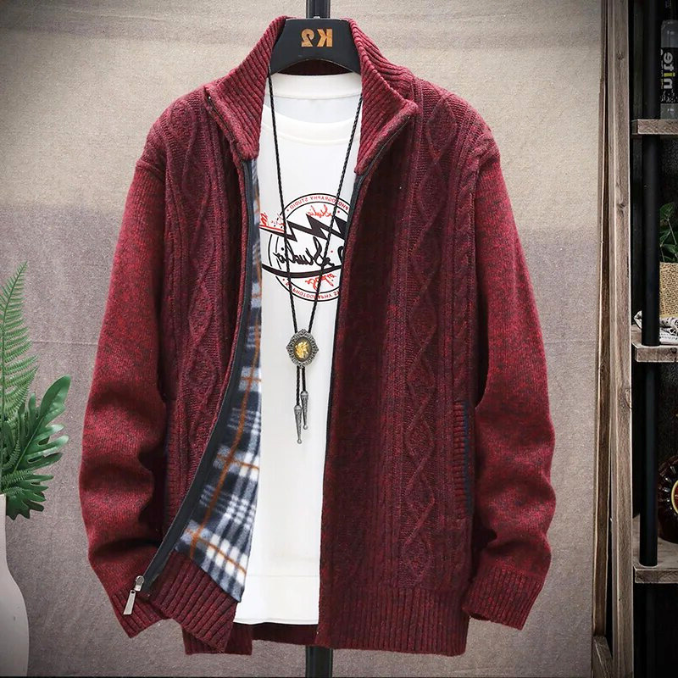 Genialer Winter-Strickjacke für Männer
