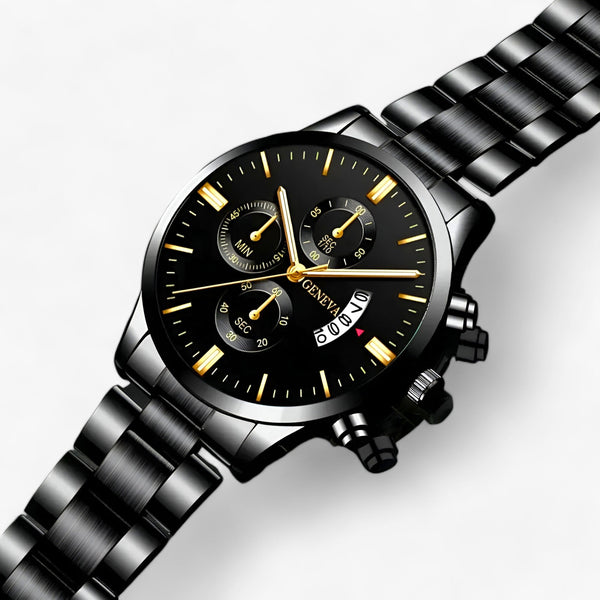 VernoTime Elegant runde Schiefertafel – mit Kalenderanzeige