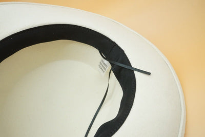 Heidi-Mode | Schleife Weißer Wollhut