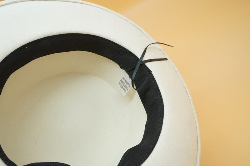 Heidi-Mode | Schleife Weißer Wollhut