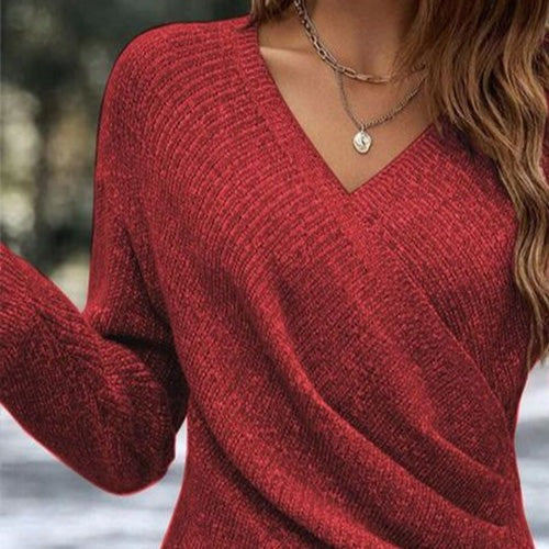 GESINE - WICKEL-PULLOVER AUS STRICK