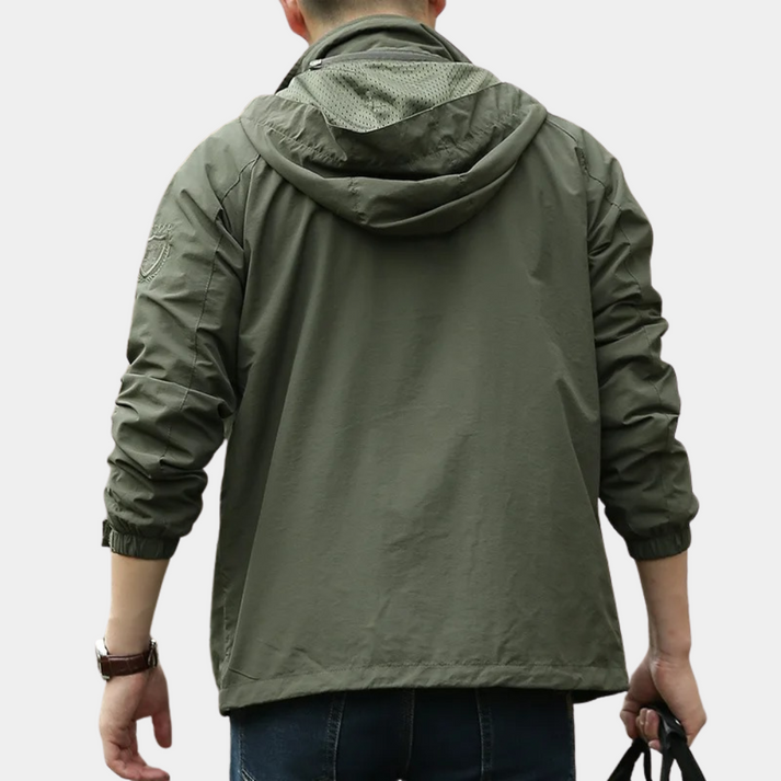 Sportliche Herrenjacke für Outdoor-Aktivitäten mit Kapuze – Leicht & Funktionell