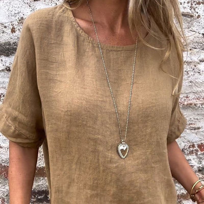 CLARISSA - LOCKERE LEINENBLUSE