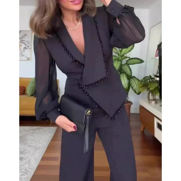 VERONIQUE - BLAZER UND HOSEN SET