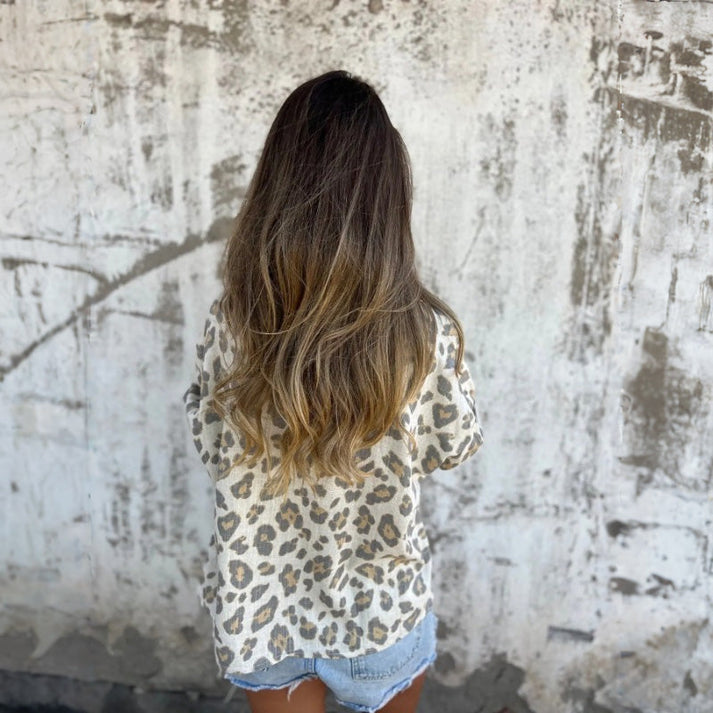 KÜBRA - LOSES HEMD MIT ANIMALPRINT