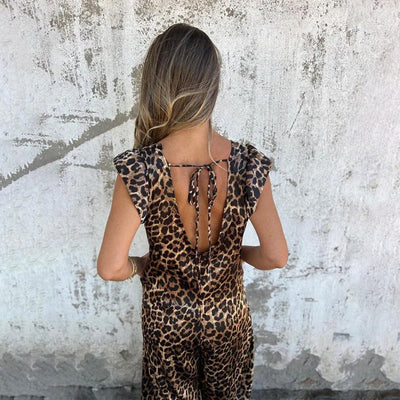 MARINA - JUMPSUIT MIT V-AUSSCHNITT