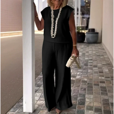 TUANA - BLUSE UND WEITE HOSEN SET