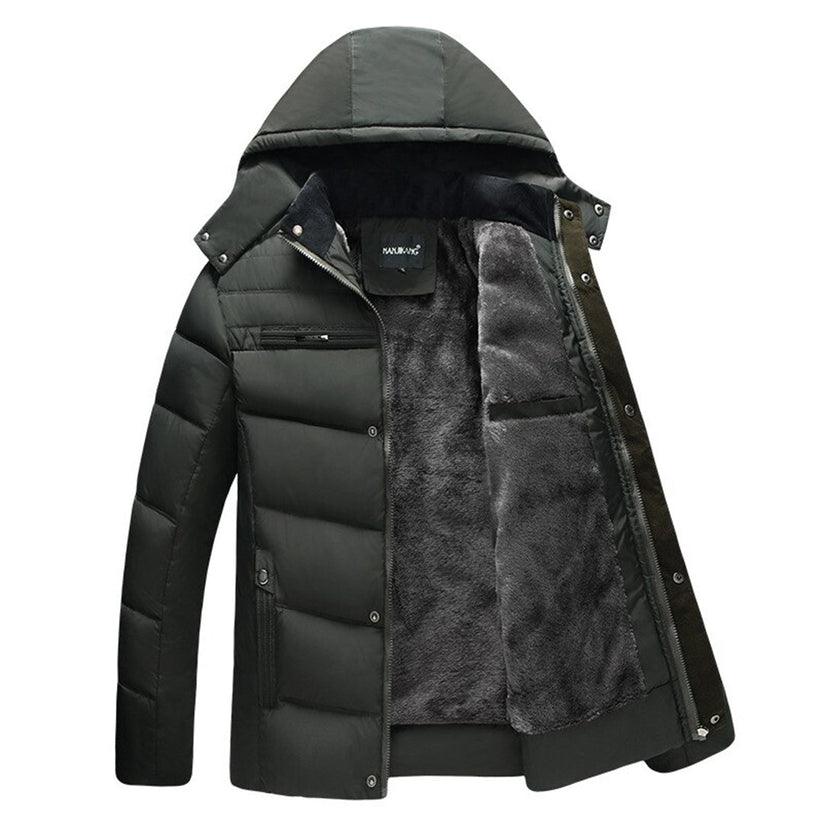 Stilvoller Wintermantel mit Isolierung und praktischen Taschen