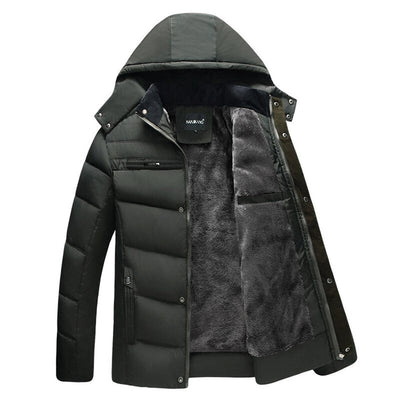 Stilvoller Wintermantel mit Isolierung und praktischen Taschen