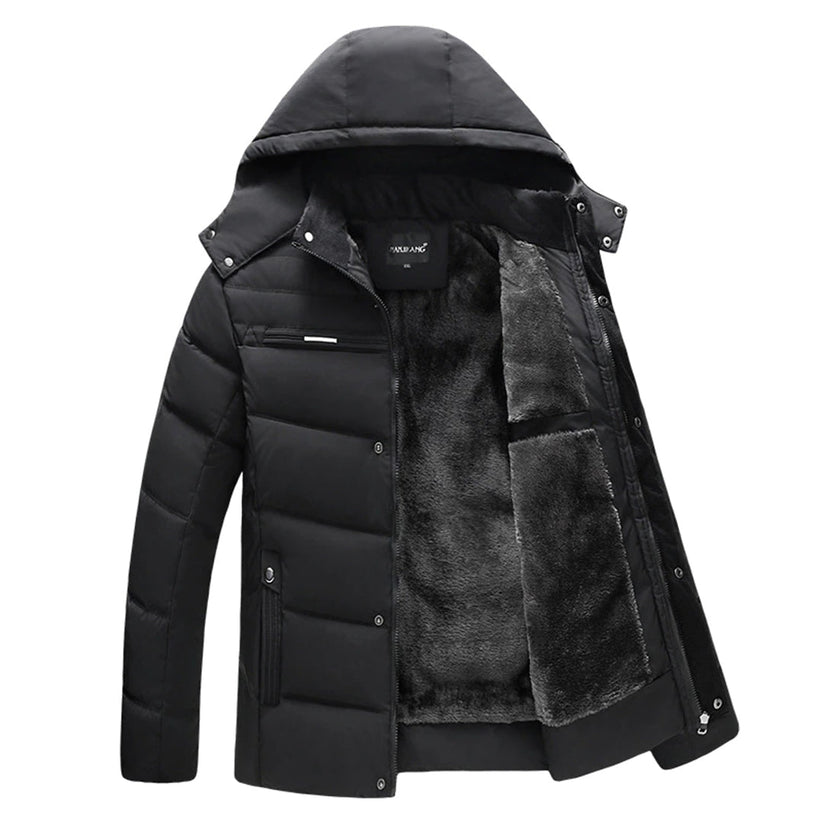 Stilvoller Wintermantel mit Isolierung und praktischen Taschen