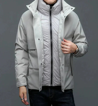 Stylische Winter-Daunenjacke für Skifahrer – Hochwertige Isolierung und Komfort