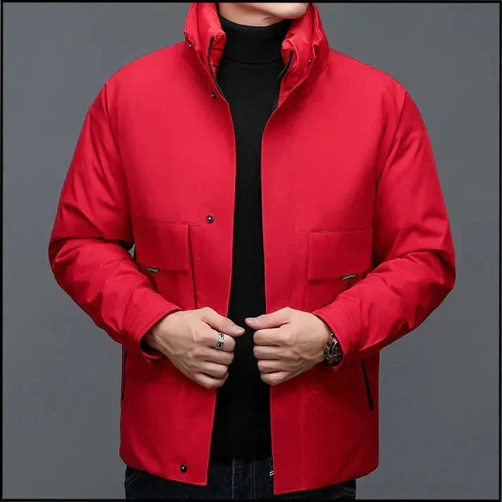 Stylische Winter-Daunenjacke für Skifahrer – Hochwertige Isolierung und Komfort