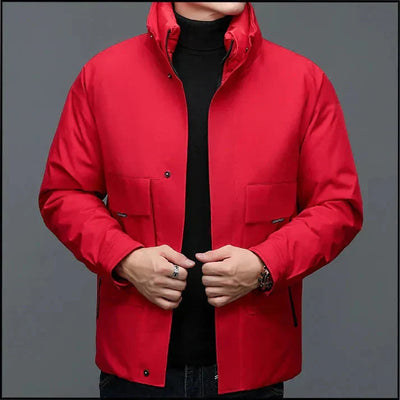 Stylische Winter-Daunenjacke für Skifahrer – Hochwertige Isolierung und Komfort