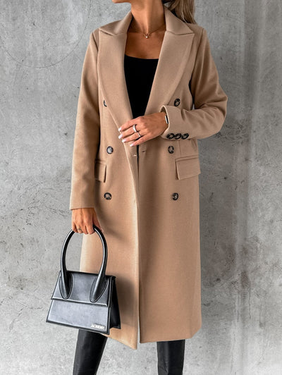 Stylischer Damen-Wollmantel für den Alltag