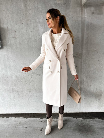 Stylischer Damen-Wollmantel für den Alltag