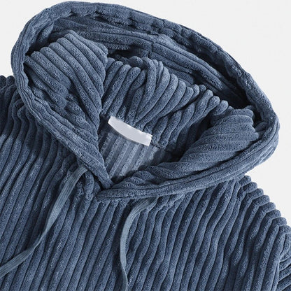 Stylischer gerippter Kapuzenpullover aus Cord - Komfort und Trend vereint