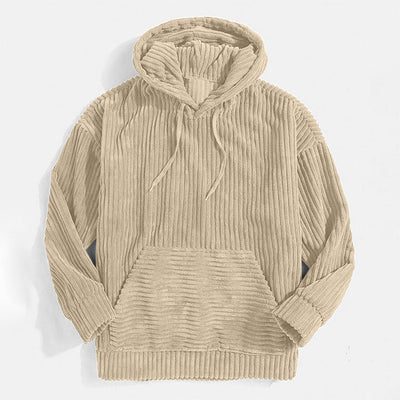 Stylischer gerippter Kapuzenpullover aus Cord - Komfort und Trend vereint