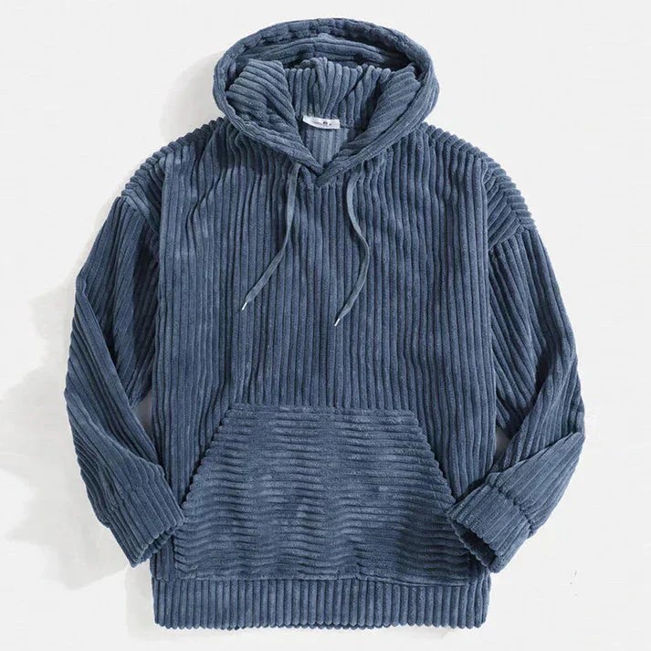 Stylischer gerippter Kapuzenpullover aus Cord - Komfort und Trend vereint