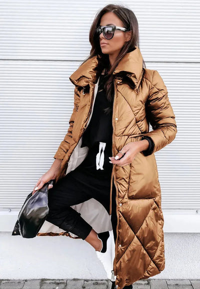 Stylischer gesteppter Parka aus Baumwolle für kalte Tage – Unisex Herbst-/Winterjacke