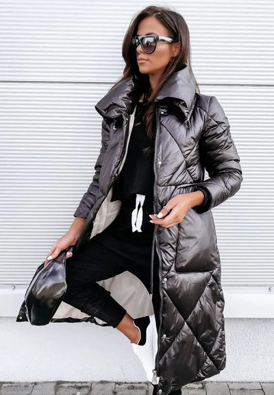Stylischer gesteppter Parka aus Baumwolle für kalte Tage – Unisex Herbst-/Winterjacke