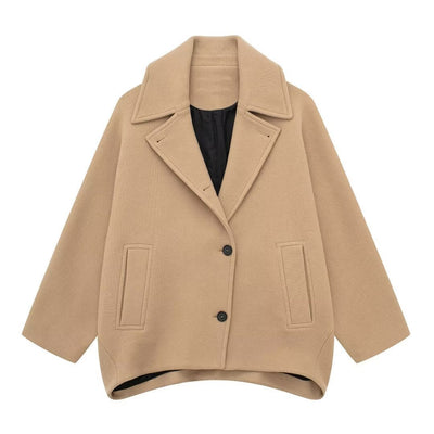Stylischer Kurz-Mantel aus Wollmischung für den Herbst