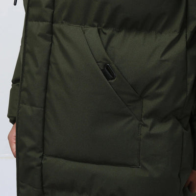 Stylischer langer Herrenparka in Grau für optimalen Kälteschutz