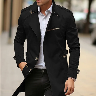 Stylischer und leichter Frühlings-Trenchcoat für Herren