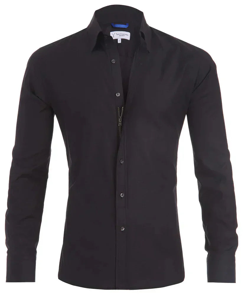Stylisches Herren Overshirt mit Reißverschluss - Bequem und Modern