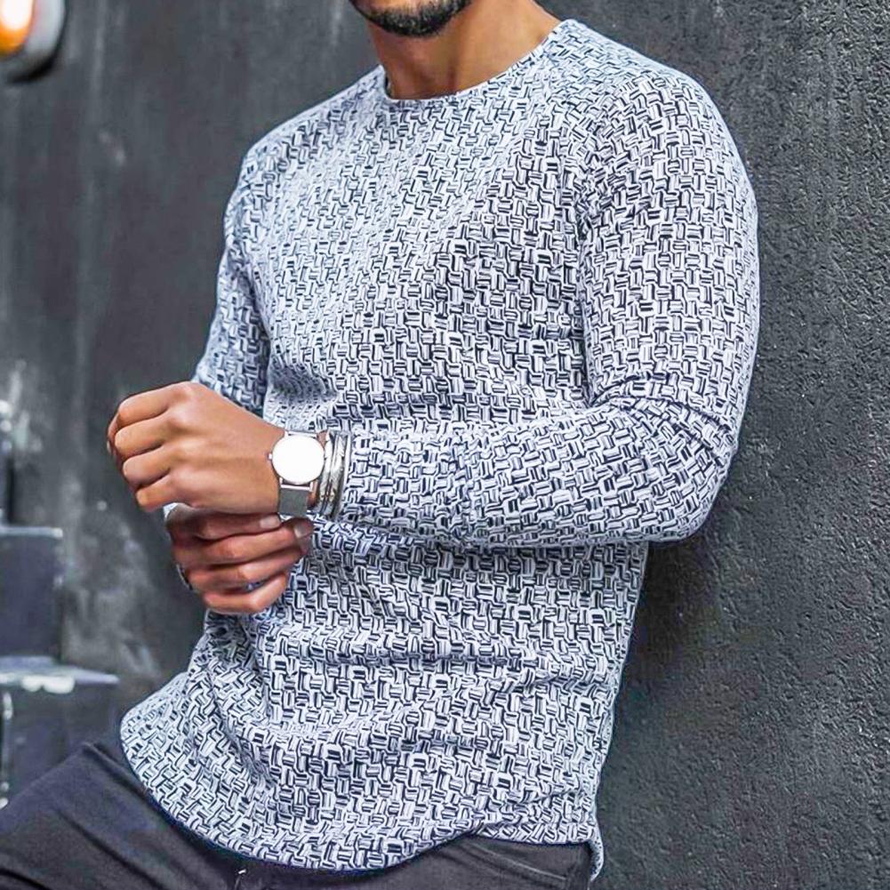 Lässiger Langarm-Winterpullover für Männer