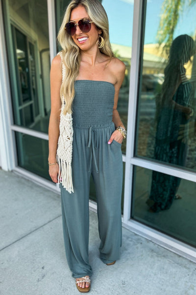 IRMGARD - SCHULTERFREIER JUMPSUIT