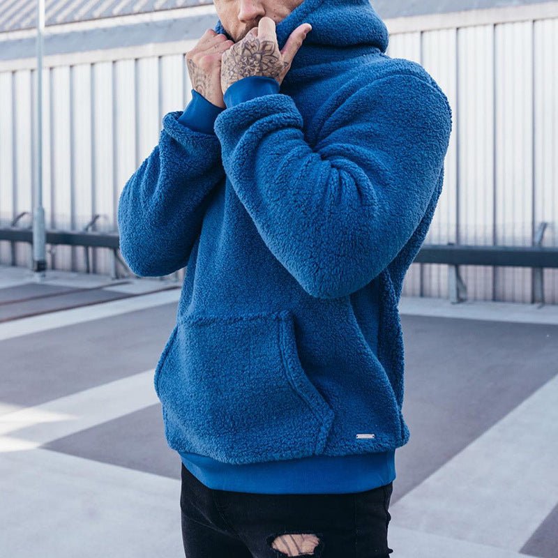 Ultraweicher Herren-Kapuzenpullover aus Plüsch für gemütliche Tage