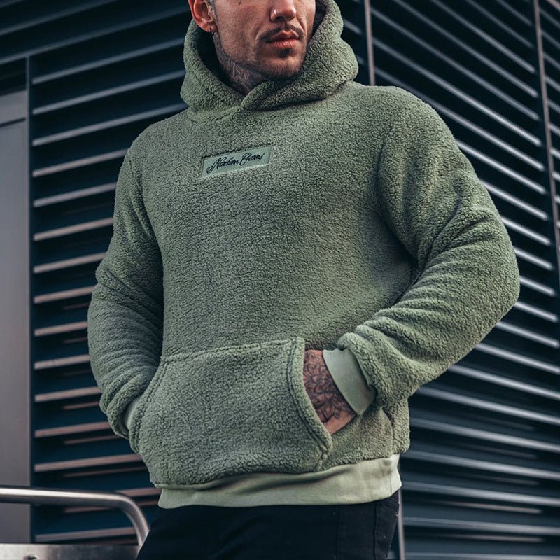 Ultraweicher Herren-Kapuzenpullover aus Plüsch für gemütliche Tage