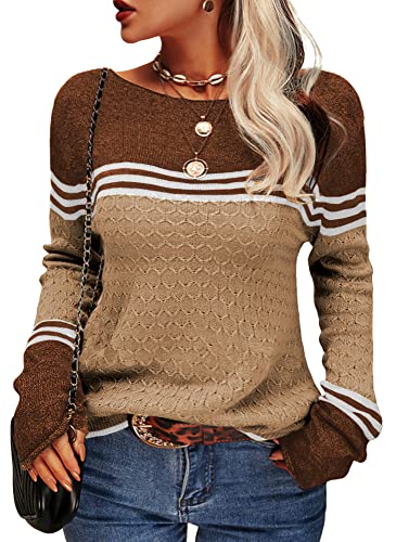 Vintage Langarm-Winterpullover für Damen