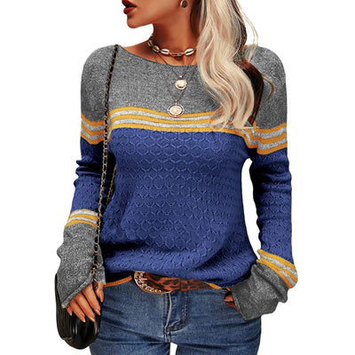 Vintage Langarm-Winterpullover für Damen