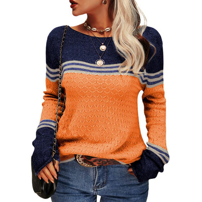 Vintage Langarm-Winterpullover für Damen