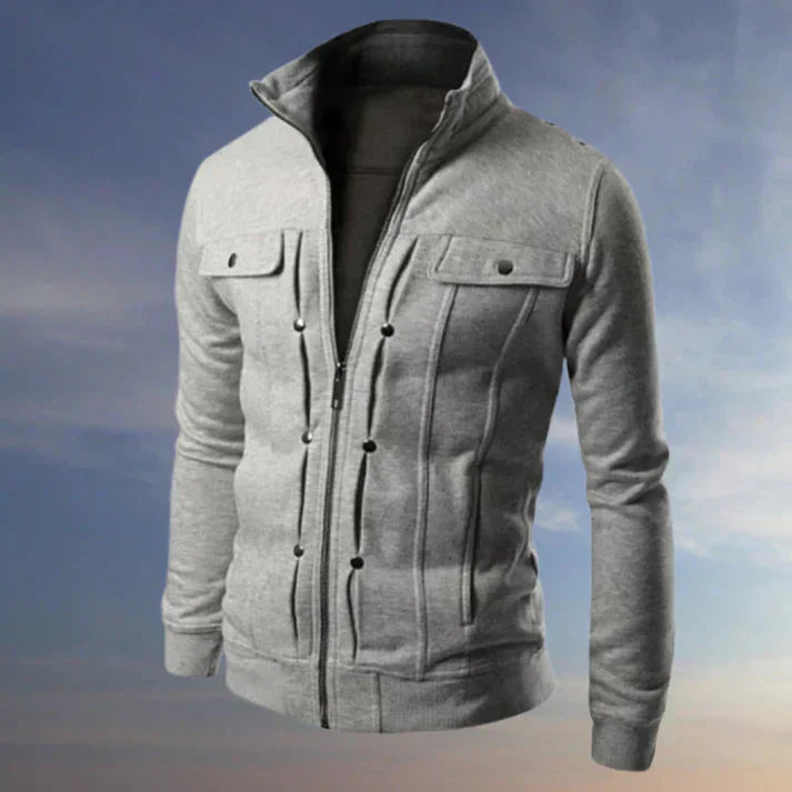 Vielseitige Herrenjacke mit Reißverschluss für moderne Looks