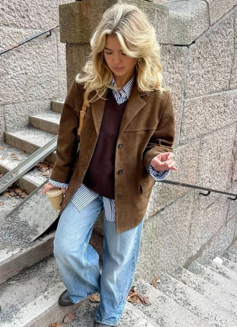 Vintage Wildlederjacke - Eleganter Stil für jeden Anlass
