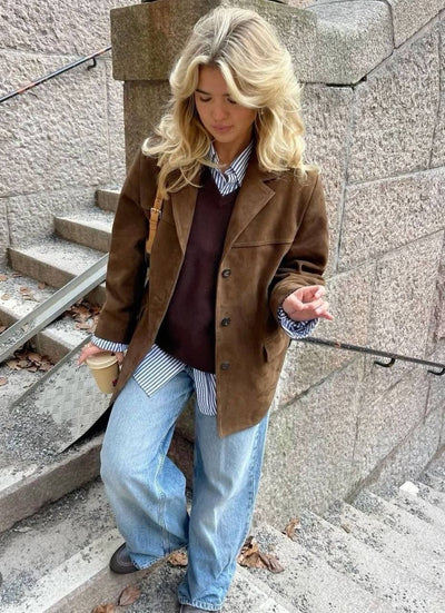 Vintage Wildlederjacke - Eleganter Stil für jeden Anlass