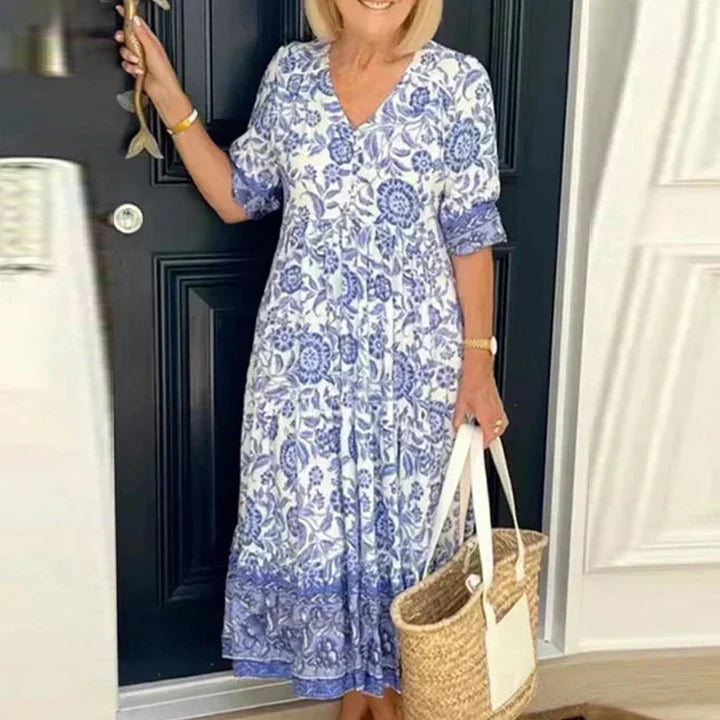 SONIA | KLEID MIT V-AUSSCHNITT