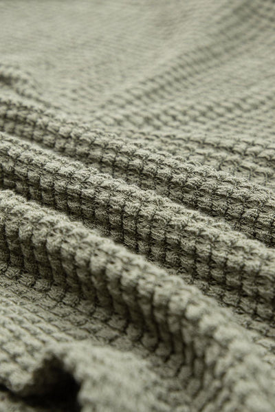 Remy – T-Shirt-Kleid mit Waffelstruktur für entspannte Looks in Armeegrün