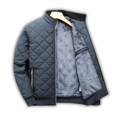 Wärmende Fleece-Winterjacke für Herren mit modischer Wattierung