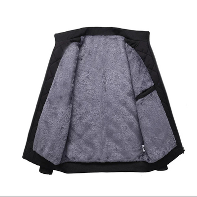 Wärmende Fleece-Winterjacke für Herren mit modischer Wattierung