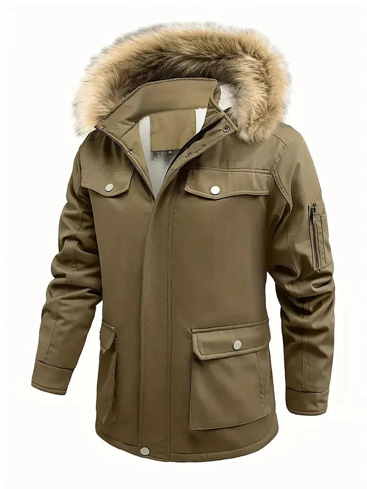 Wärmende Sherpa-Jacke für Herren – Perfekt für kalte Tage