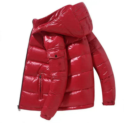 Wattierte Herren Winterjacke – Stilvoll und Warm für Kälte