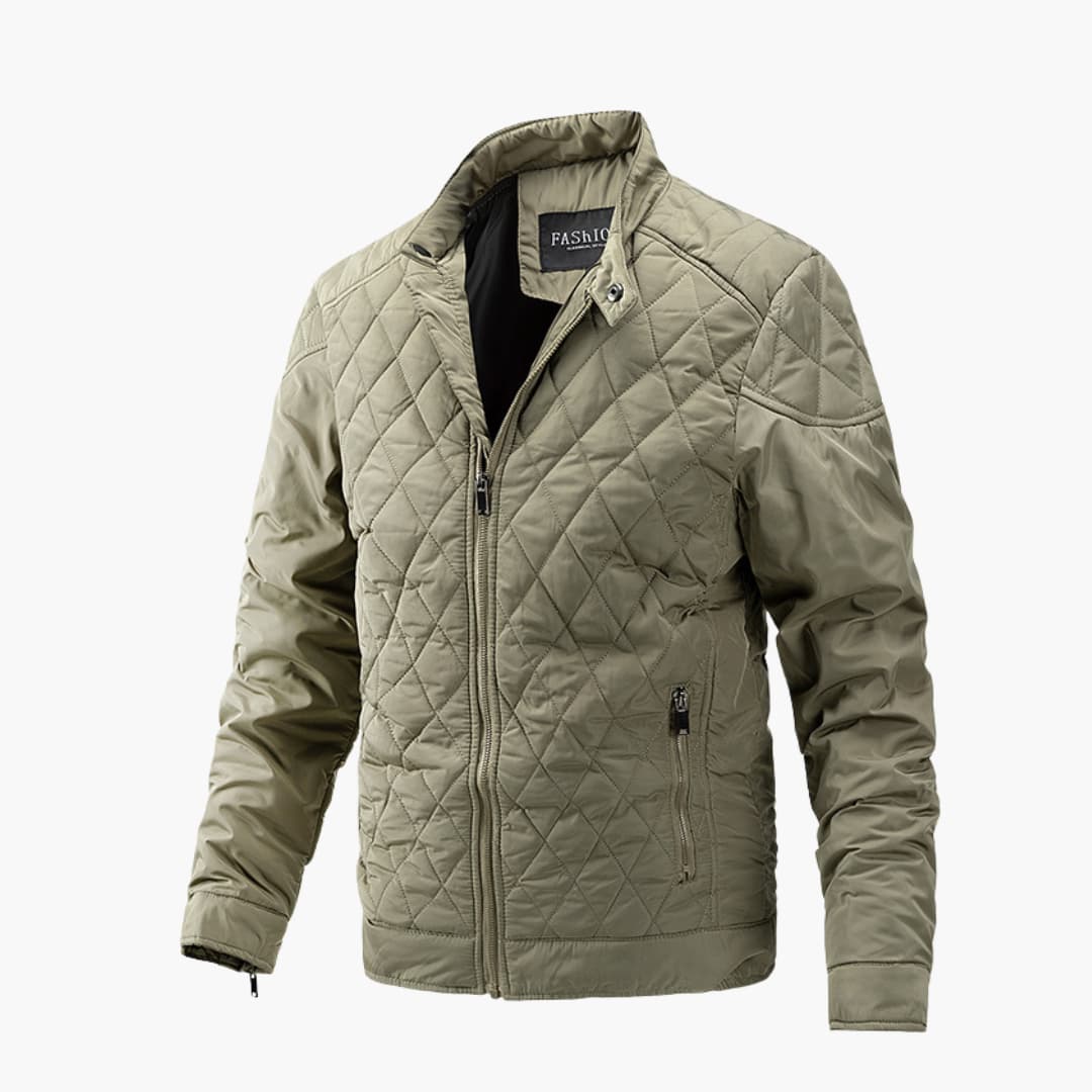 Wattierte Winterjacke mit Reißverschluss für stilvolle Geborgenheit
