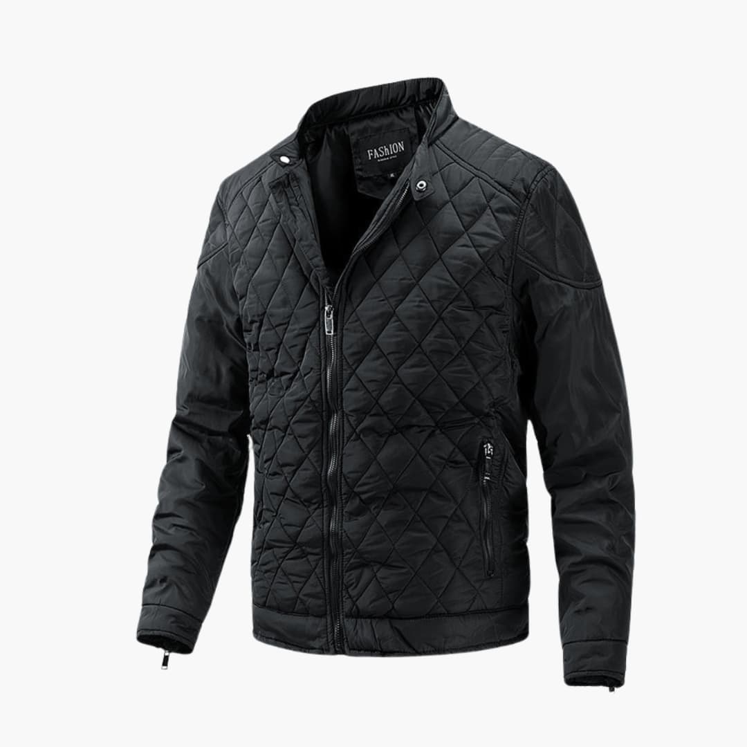 Wattierte Winterjacke mit Reißverschluss für stilvolle Geborgenheit
