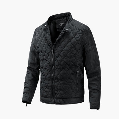 Wattierte Winterjacke mit Reißverschluss für stilvolle Geborgenheit